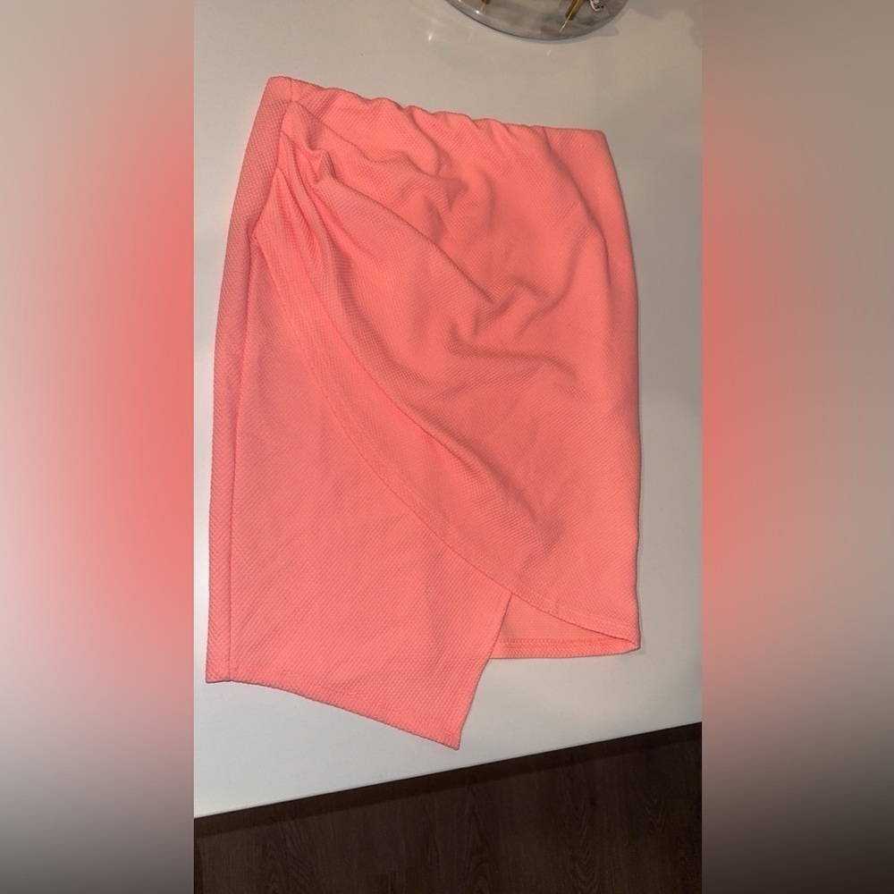 Windsor Asymmetrical Coral Skirt